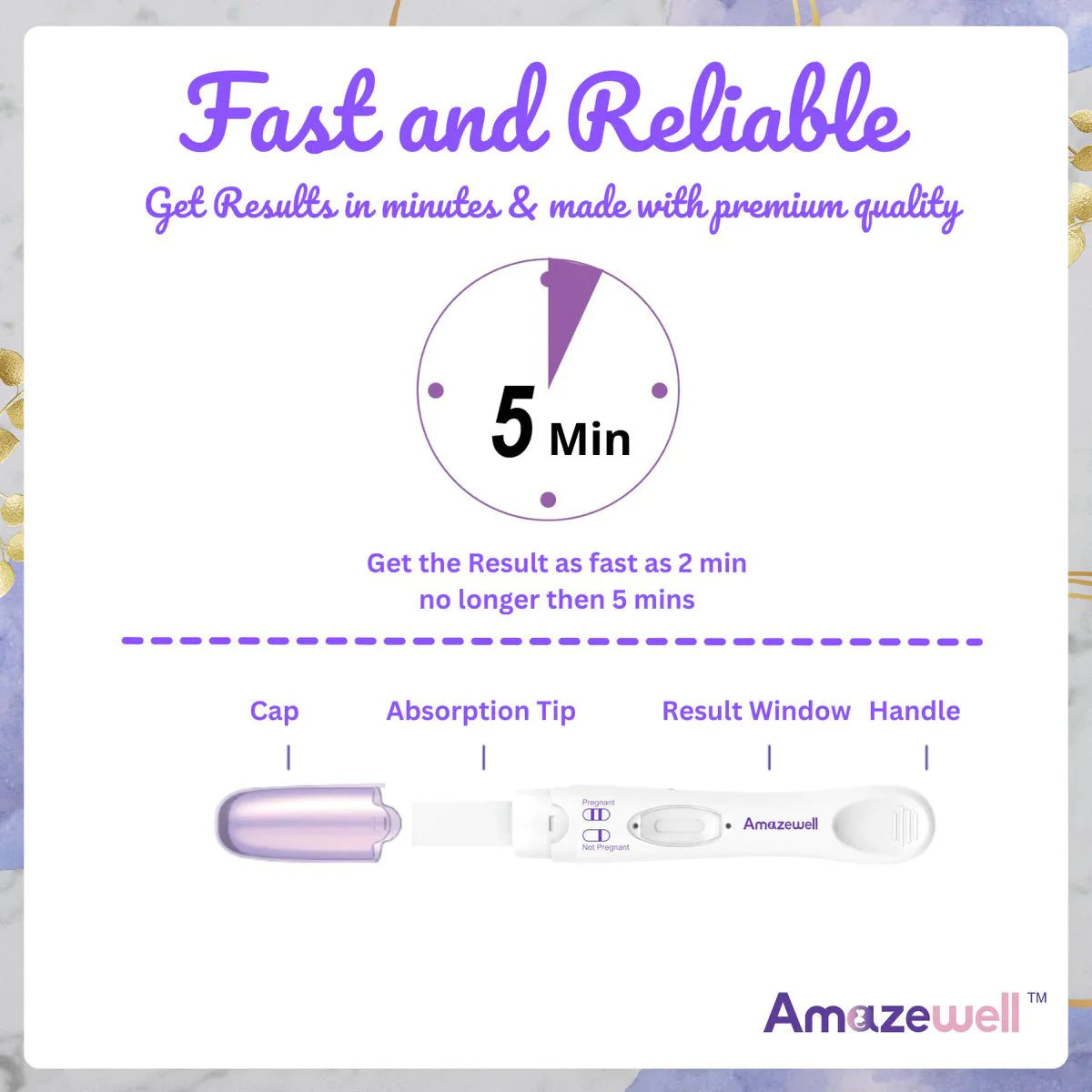 Amazewell Rapid Test Midstream, Case of 100