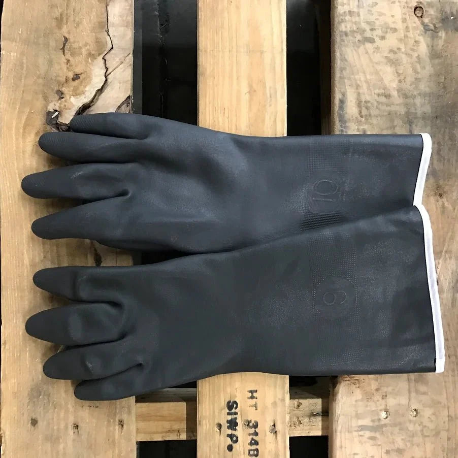 BRASIL - NEOPRENE Latex Gloves with Terry Lining, case of 48 pairs (96 gloves)