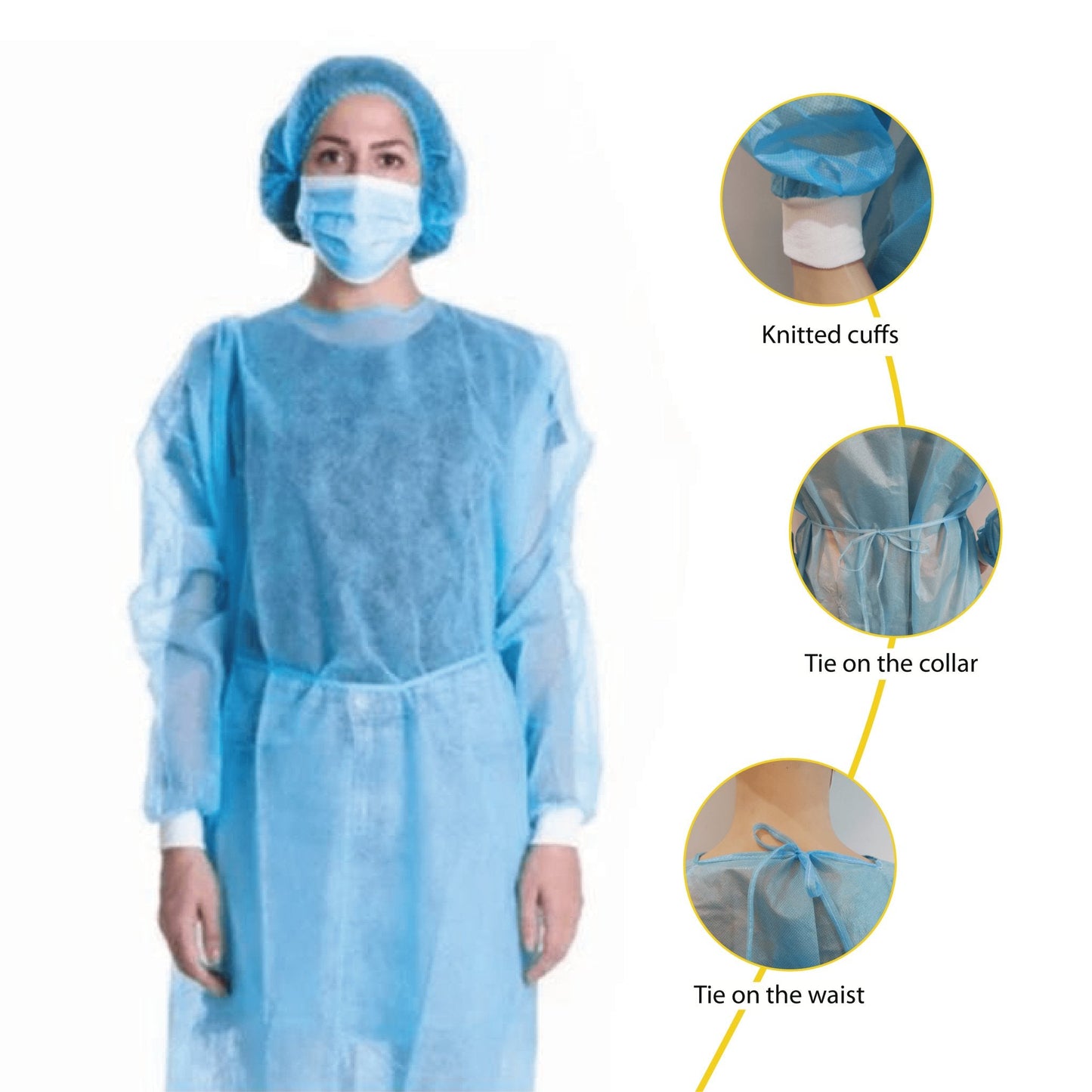SMS Isolation Gown Level 2 - Case of 100