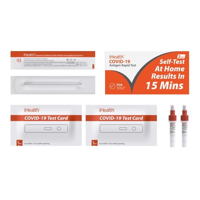 iHealth COVID-19 Antigen Home Test Kit - Case of 180 Tests - TK5