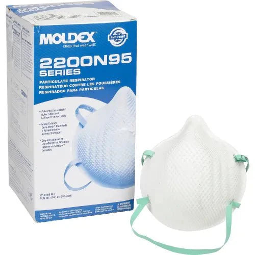 Moldex 2200 N95 Masks (Case of 18 Boxes x 20 masks)